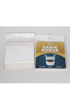 Camimarket Sarık Şekillendirici - Sarık Korur Sarık Kılıfı Dalgalı Desenli Beyaz