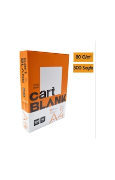 Cart Blank A4 Fotokopi Kağıdı 2 Adet 80 G/m² 1000 Li Paket