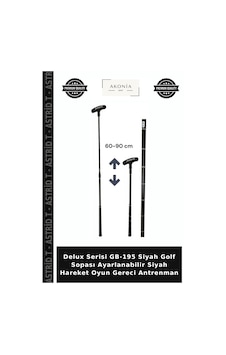 Delux Serisi Gb-195 Siyah Golf Sopası Ayarlanabilir Siyah Hareket Oyun Gereci Antrenman Delux Serisi Gb-195 Siyah Golf Sopası Ayarlanabilir Siyah Hareket Oyun Gereci Antrenman