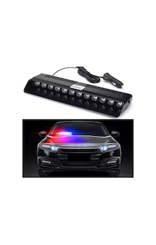S12 Çakar 12 Ledli Kırmızı-beyaz-mavi Led