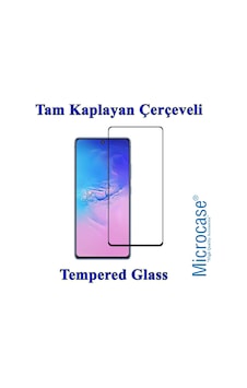 Samsung Uyumlu Galaxy S10 Lite Tam Kaplayan Çerçeveli Tempered Cam Siyah Samsung Uyumlu Galaxy S10 Lite Tam Kaplayan Çerçeveli Tempered Cam Siyah
