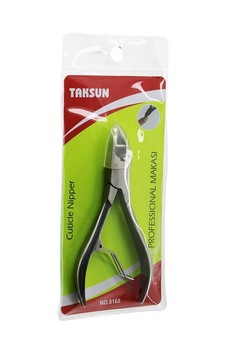 Taksun No-8168 Metal Manikür Ve Pedikür Tırnak Et Pensi Büyük Cuticle Nipper - 12'li Paket