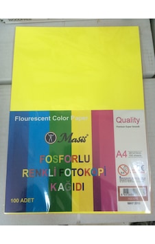 Fosforlu Renkli Fotokopi Kağıdı Masis Fosforlu Renkli Fotokopi Kağıdı Masis