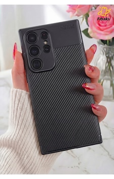 Fibaks Galaxy S24 Ultra Uyumlu Kılıf Kamera Çıkıntılı Karbon Fiber Desenli Renk Atmaz Koruyucu Kapak Kilif Fibaks Galaxy S24 Ultra Uyumlu Kılıf Kamera Çıkıntılı Karbon Fiber Desenli Renk Atmaz Koruyucu Kapak Kilif