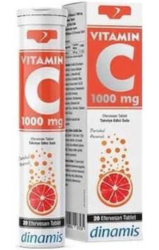 Dinamis Vitamin C 1000 Mg 20 Efervesan Tablet Dinamis Vitamin C 1000 Mg 20 Efervesan Tablet