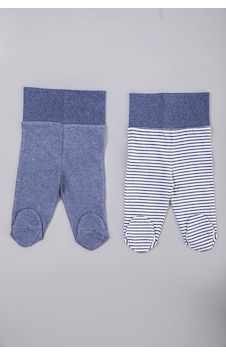 Organicera Organik Yenidoğan Patikli Pantolon, 2 Li Set , Indigo Melange İndigo Organicera Organik Yenidoğan Patikli Pantolon, 2 Li Set , Indigo Melange İndigo
