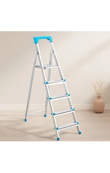 4+1 Basamaklı Metal Merdiven 105 Cm 120 Kg .