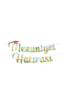 Mezuniyet Hatırası Banner Renkli Desenli Tüm Yaşlar Mezuniyet Hatırası Banner Renkli Desenli Tüm Yaşlar
