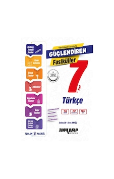 Ankara 7. Sınıf Türkçe Güçlendiren Fasiküller Ankara Yayıncılık Ankara 7. Sınıf Türkçe Güçlendiren Fasiküller Ankara Yayıncılık