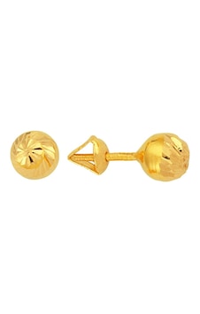 22 Ayar Altın Top Küpe Kalemli 1.50 Gram 22 Ayar Altın Top Küpe Kalemli 1.50 Gram