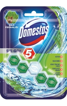 Domestos 5'li Güç Wc Blok Çam Ferahlığı 3 x 55 G Domestos 5'li Güç Wc Blok Çam Ferahlığı 3 x 55 G
