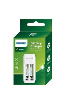 Philips SCB2070NB/00 2 Slotlu 2x AAA 700 mAh İnce Pil + Micro Usb Kablolu Şarj Cihazı
