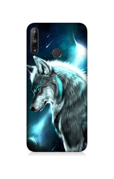 Huawei P40 Lite E Uyumlu Kurt Asena Ve Ay Işığı Desenli Silikon Kılıf