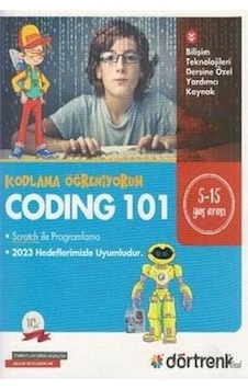 Coding 101 Kodlama Öğreniyorum - Fatih Alkan - Dört Renk Yayınları Coding 101 Kodlama Öğreniyorum - Fatih Alkan - Dört Renk Yayınları