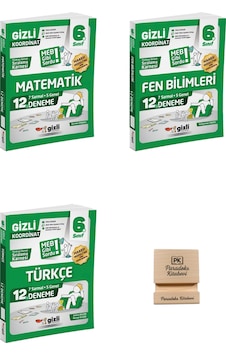 Gizli 6. Sınıf Matematik Fen Ve Türkçe 12'li Deneme-meb Gibi Sordu 3lü Set + Telefon Standı Gizli 6. Sınıf Matematik Fen Ve Türkçe 12'li Deneme-meb Gibi Sordu 3lü Set + Telefon Standı