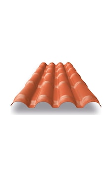 Pvc Kiremit Levha, Kırmızı, 89x262 Cm, 2.5 Mm 1 Adet 2,09 M2