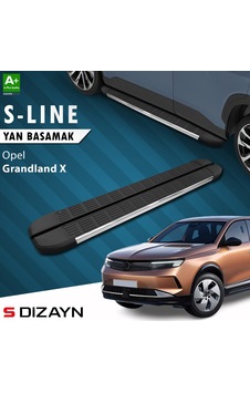 S-dizayn Opel Grandland 2 Elektrikli S-line Krom Yan Basamak 193 Cm 2024 Üzeri A+ Kalite