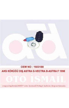 DOĞRU KAUÇUK 850 Aks Körüğü Dıs Vectra B / Espero 97- Nexıa 95- 1.6 DOĞRU KAUÇUK 850 Aks Körüğü Dıs Vectra B / Espero 97- Nexıa 95- 1.6