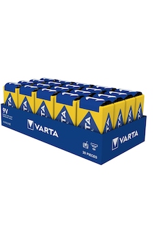 Varta 6LR61 Industrial Batterie 9V Block Alkalin Pil 20'li Varta 6LR61 Industrial Batterie 9V Block Alkalin Pil 20'li