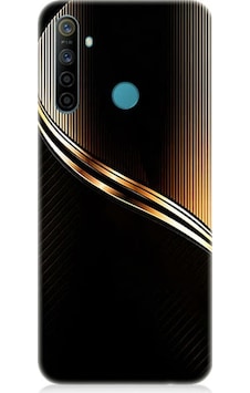 Realme 5i Uyumlu Altın Şerit Desenli Silikon Kılıf Realme 5i Uyumlu Altın Şerit Desenli Silikon Kılıf