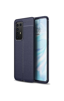 Huawei P40 Pro Kılıf Deri Görünümlü Renk Atmayan Dayanaklı Silikon Kapak Niss Huawei P40 Pro Kılıf Deri Görünümlü Renk Atmayan Dayanaklı Silikon Kapak Niss