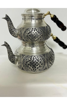 Çaydanlık İşlemeli Model 1 Kalaylı Çok Renkli