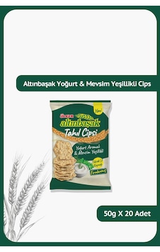 Altınbaşak Tahıl Cips Yoğurt & Mevsim Yeşillikleri 50gx20 Adet Altınbaşak Tahıl Cips Yoğurt & Mevsim Yeşillikleri 50gx20 Adet