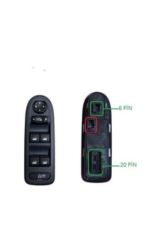 Cam Acma Dügmesi 308 2008-2013 508-c5 Iıı 2010- 26 Pin 6490.28-6490.qy Cam Acma Dügmesi 308 2008-2013 508-c5 Iıı 2010- 26 Pin 6490.28-6490.qy