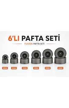 Fusion 6'lı Pafta Seti 20-25-32-40-50-63 Mm Pprc Boru Kaynak Makinesi Uyumlu