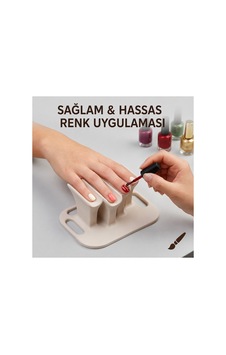 Profesyonel Nail Art Manikür İstasyonu Oje Sürme, Tırnak Tasarım Ve El Destek Standı - Renk Değişebilir
