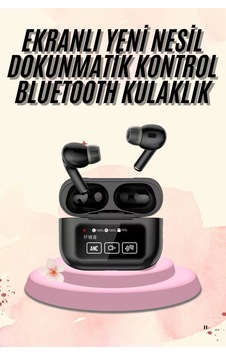 Kulak İçi Bluetooth Kulaklık Ekranlı Müzik Dinleme Çağrı Cevaplama Siyah Kulak İçi Bluetooth Kulaklık Ekranlı Müzik Dinleme Çağrı Cevaplama Siyah