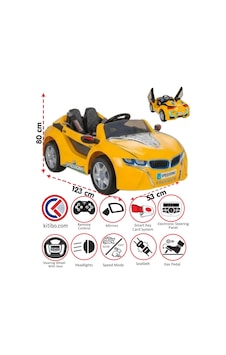 Pilsan Speed Sonic Akülü Araba 12 Volt Kumandalı Sarı Pilsan Speed Sonic Akülü Araba 12 Volt Kumandalı Sarı