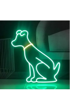 Led Işıklı Köpek Duvar Tablo Led Işıklı Köpek Duvar Tablo