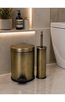 Antik 5l Çöp Kovası+ Antik Fırça Antik 5l Çöp Kovası+ Antik Fırça