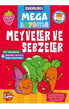 Etkinlikli Mega Boyama - Meyveler Ve Sebzeler - Rzır-644462