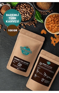 Tarihi Yarımada Kahvecisi Taze Çekilmiş Orta Kavrulmuş ve Öğütülmüş Bademli Türk Kahvesi 100 G Tarihi Yarımada Kahvecisi Taze Çekilmiş Orta Kavrulmuş ve Öğütülmüş Bademli Türk Kahvesi 100 G