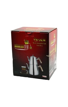 Pramit Mini Boy Çelik Çaydanlık Seti - Takımı Renkli Bakalit Kulp Üst Demlik: 0.9lt - Alt Suluk: 1.5lt Kendinden Süzgeçli Bx40 Çok Renkli Pramit Mini Boy Çelik Çaydanlık Seti - Takımı Renkli Bakalit Kulp Üst Demlik: 0.9lt - Alt Suluk: 1.5lt Kendinden Süzgeçli Bx40 Çok Renkli