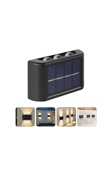Shopzum Duvar Lambası 4lü Set Solar Aplik Siyah Shopzum Duvar Lambası 4lü Set Solar Aplik Siyah