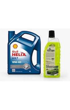Shell Helix Hx7 10W-40 Motor Yağı 4 L + Oto Şampuan 1000 ML Shell Helix Hx7 10W-40 Motor Yağı 4 L + Oto Şampuan 1000 ML