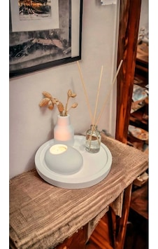 Konik Vazo Vanilya Oda Kokusu Ve Tealight Mum Çok Renkli Konik Vazo Vanilya Oda Kokusu Ve Tealight Mum Çok Renkli