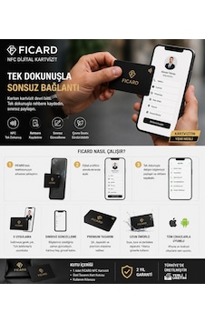 FICARD NFC Dijital Kartvizit | Tek Kart ile Sınırsız Paylaşım FICARD NFC Dijital Kartvizit | Tek Kart ile Sınırsız Paylaşım