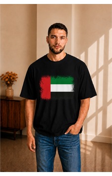 Sngl Tekstil Erkek Oversize Bae Bayrak Baskılı Kısa Kollu Tişört S M L Xl 2xl Siyah Sngl Tekstil Erkek Oversize Bae Bayrak Baskılı Kısa Kollu Tişört S M L Xl 2xl Siyah