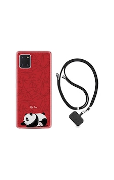 Samsung Galaxy Uyumlu Note 10 Lite Kılıf Resimli Desenli Silikon Boyun Askılı Sleeping Panda 1810 Samsung Galaxy Uyumlu Note 10 Lite Kılıf Resimli Desenli Silikon Boyun Askılı Sleeping Panda 1810