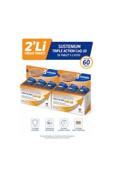 Sustenium Triple Action Coq-10 30 Tablet 2 Adet Sustenium Triple Action Coq-10 30 Tablet 2 Adet