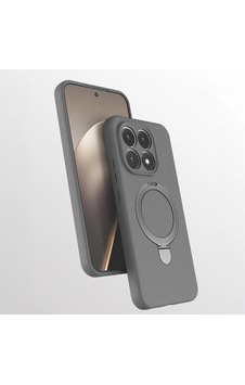 Xiaomi 15t Kılıf M-safe Şarj Özellikli Standlı Zore Samara Kapak Titanyum-Gri Xiaomi 15t Kılıf M-safe Şarj Özellikli Standlı Zore Samara Kapak Titanyum-Gri