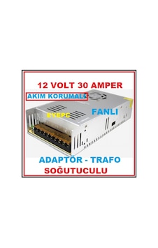 EYEPC Kamera Sistemleri İçin 12V 30 A Akım Korumalı Fanlı Adaptör EYEPC Kamera Sistemleri İçin 12V 30 A Akım Korumalı Fanlı Adaptör