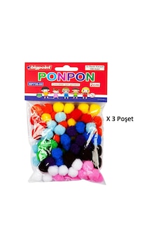 Bigpoint Ponpon 2 Cm 10 Renk / 100'lü Poşet X 3 Poşet Bigpoint Ponpon 2 Cm 10 Renk / 100'lü Poşet X 3 Poşet