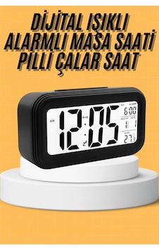 Dijital Masa Saati Takvim Çalar Saat Alarmlı Işıklı Led Ekran Pilli . Dijital Masa Saati Takvim Çalar Saat Alarmlı Işıklı Led Ekran Pilli .
