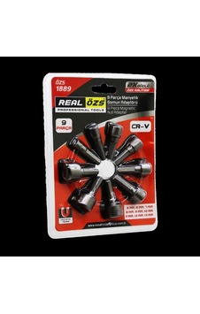 9 Parça - 5-13 Mm Manyetik Somun Sökme - Çatı Adaptörü 5468 9 Parça - 5-13 Mm Manyetik Somun Sökme - Çatı Adaptörü 5468