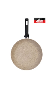 Brillant Lüks Granit 30 Cm Tava Yanmaz Yapışmaz Tava Krem Krem Brillant Lüks Granit 30 Cm Tava Yanmaz Yapışmaz Tava Krem Krem